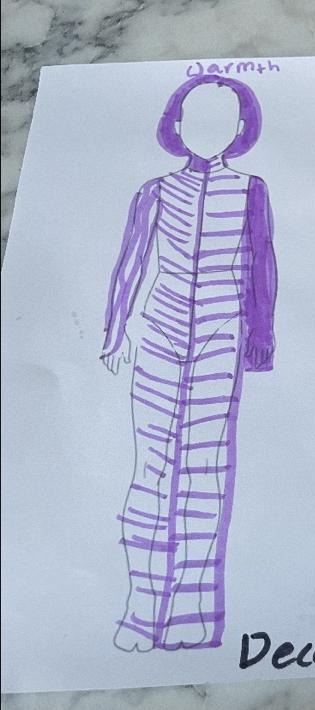 Original sketch sheet featuring Violet December